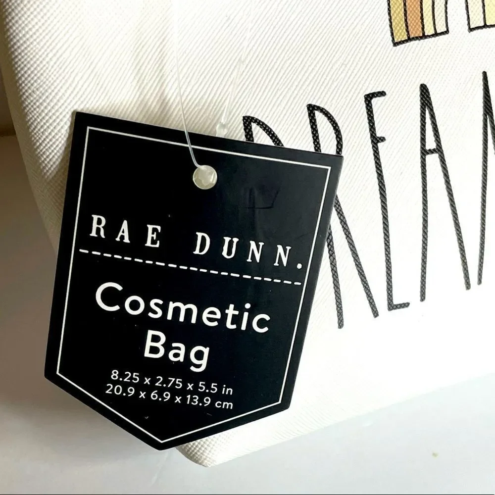 Rae Dunn #DREAM BIG” adorable makeup bag